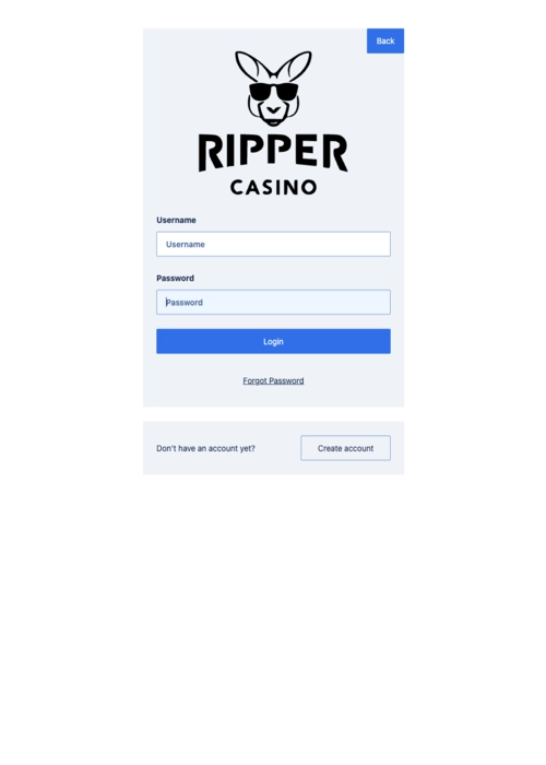 Acceso cuenta jugador seguro Ripper Casino